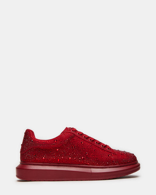ICEBOX Red Multi Men's Low-Top Lace-Up Sneaker