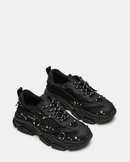 PIERCED Black Low-Top Lace-Up Men's Sneaker