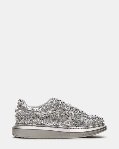 ICEBOX Pewter Metallic Men's Low-Top Lace-Up Sneaker