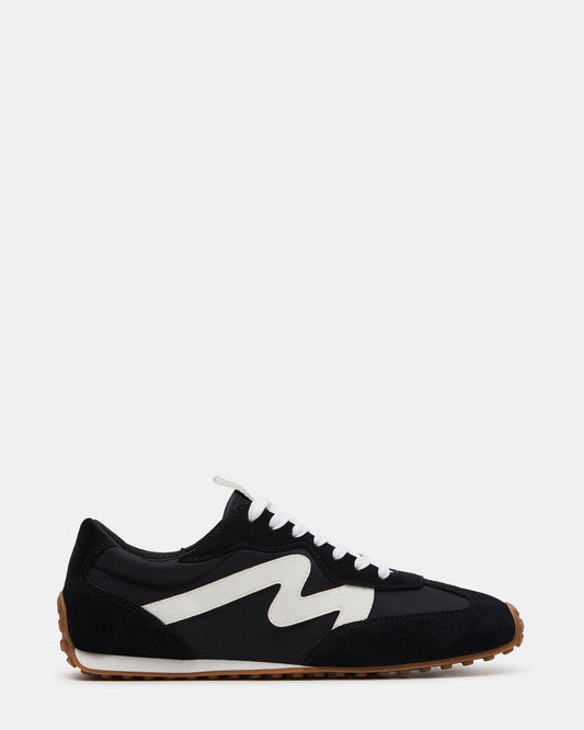 CYRUS Black Low-Top Lace-Up Men's Sneaker
