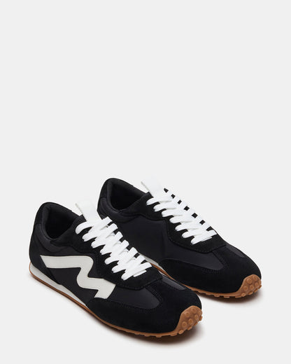 CYRUS Black Low-Top Lace-Up Men's Sneaker