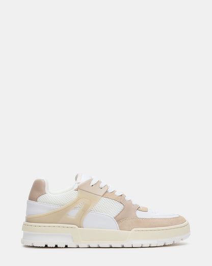 SANCHEZ White Multi Low-Top Lace-Up Men's Sneaker