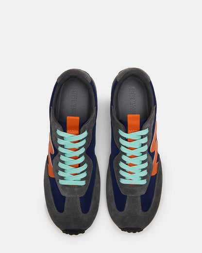 CYRUS Grey Multi Low-Top Lace-Up Men's Sneaker