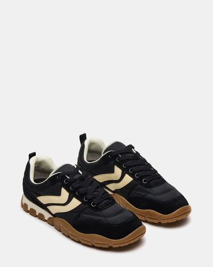 HORIZON Black Low-Top Lace-Up Men's Sneaker