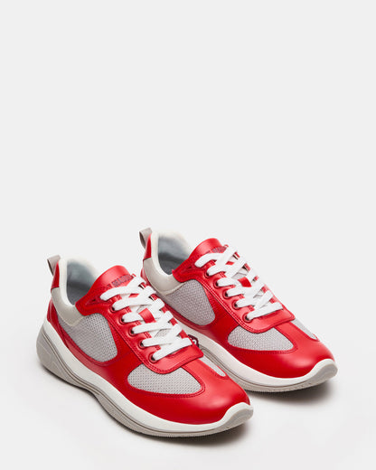 PICOLO Red Low-Top Lace-Up Men's Sneaker