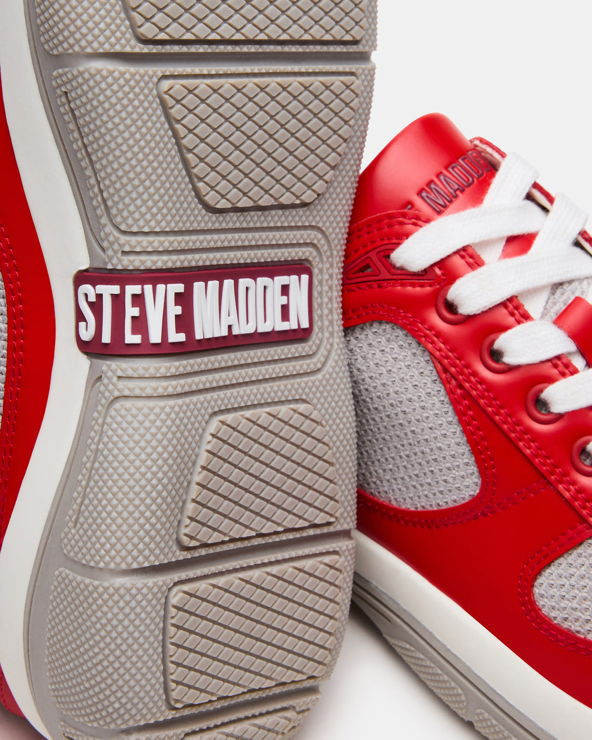 PICOLO Red Low-Top Lace-Up Men's Sneaker