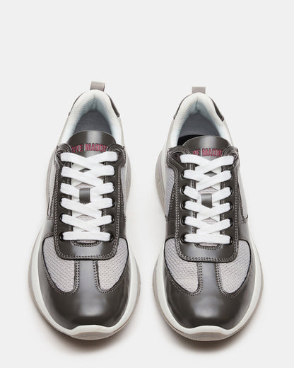 PICOLO Grey Low-Top Lace-Up Men's Sneaker