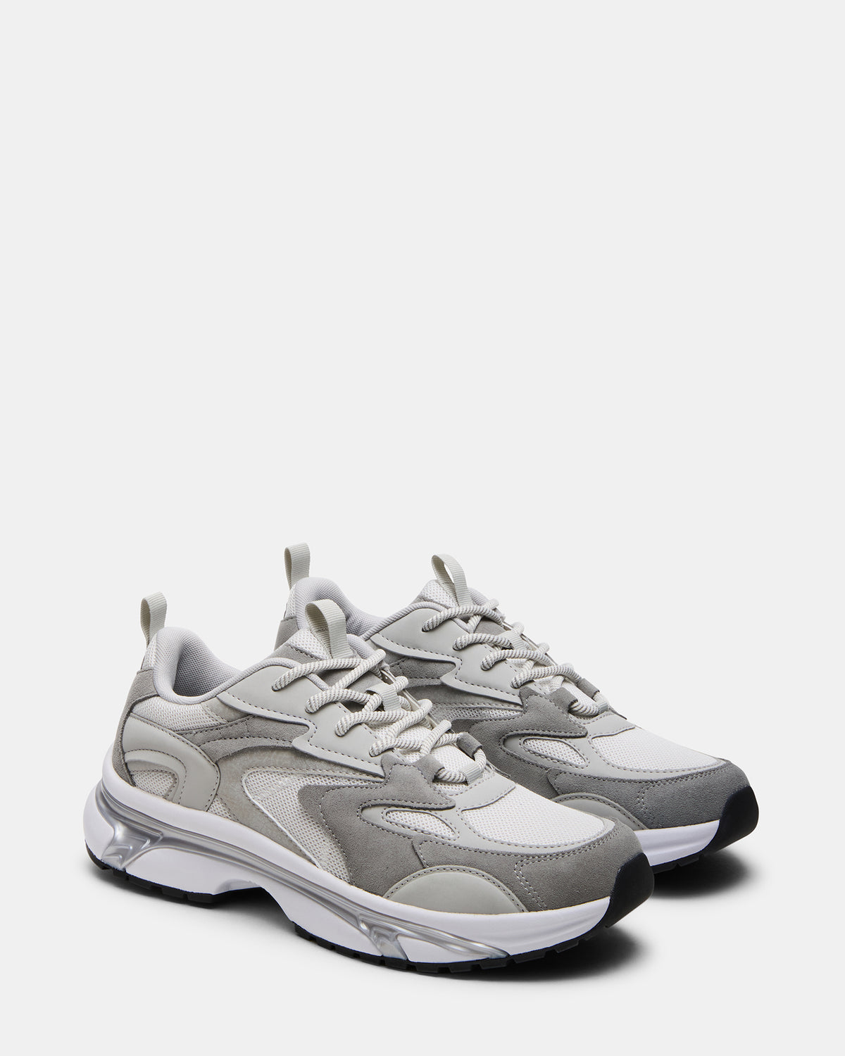 YGOR Grey Multi Men's Low-Top Lace-Up Sneaker