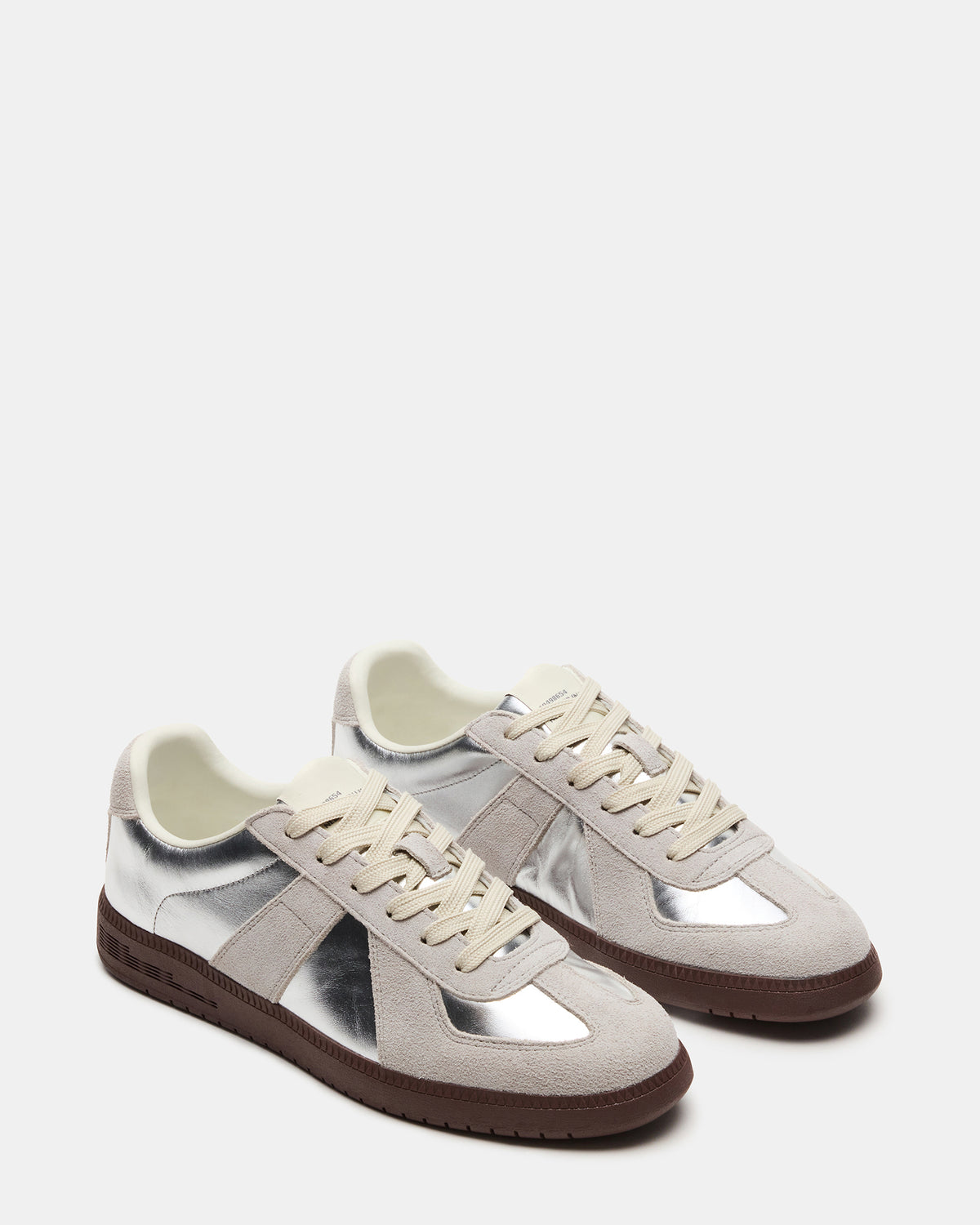 DIXON Silver Low-Top Panel Men's Sneaker