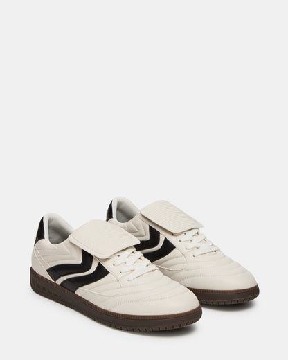 JANOS White Leather Low-Top Lace-Up Men's Sneaker