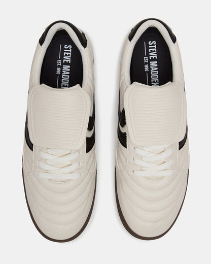JANOS White Leather Low-Top Lace-Up Men's Sneaker