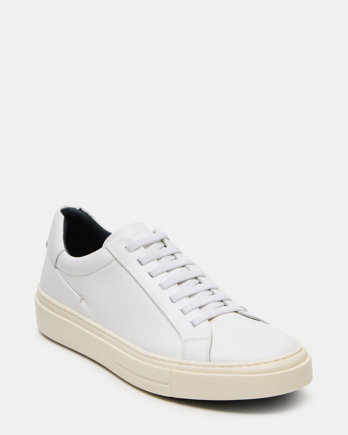 ZOII White Leather Men's Low-Top Lace-Up Sneaker