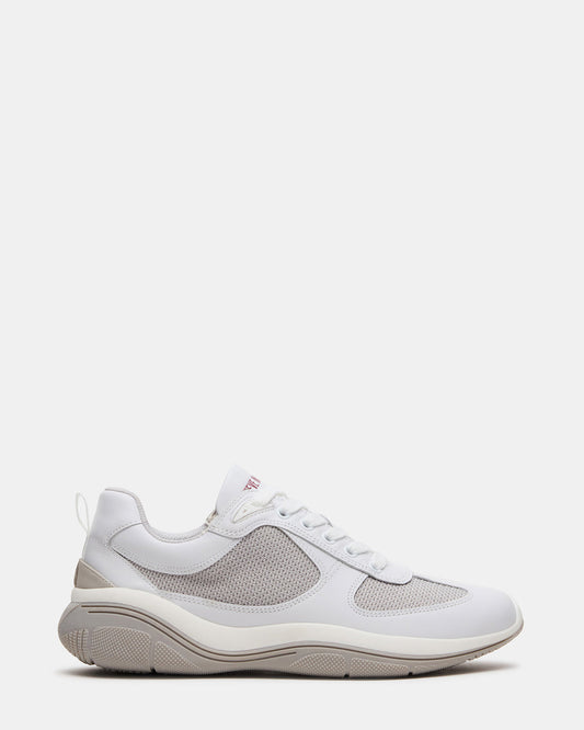 PICOLO White Low-Top Lace-Up Men's Sneaker