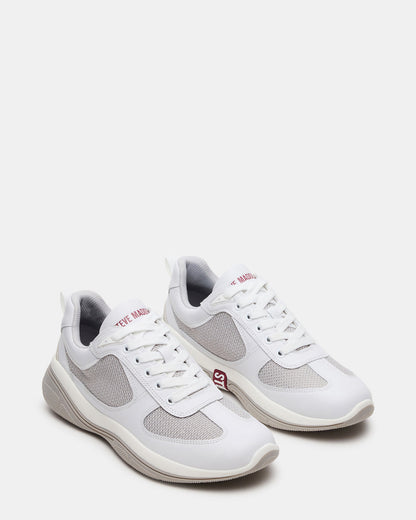 PICOLO White Low-Top Lace-Up Men's Sneaker