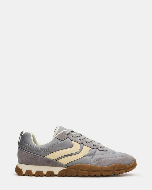 HORIZON Grey Low-Top Lace-Up Men's Sneaker