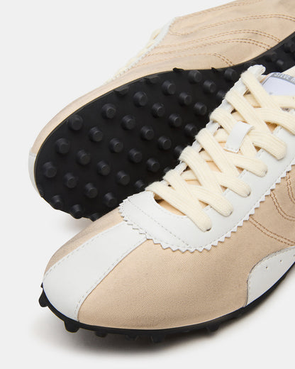PUZZLE Cream Low-Top Lace-Up Men's Sneaker