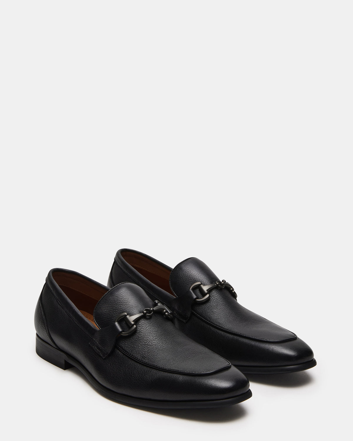 JAYSHAN Black Leather Men's Dress Loafer
