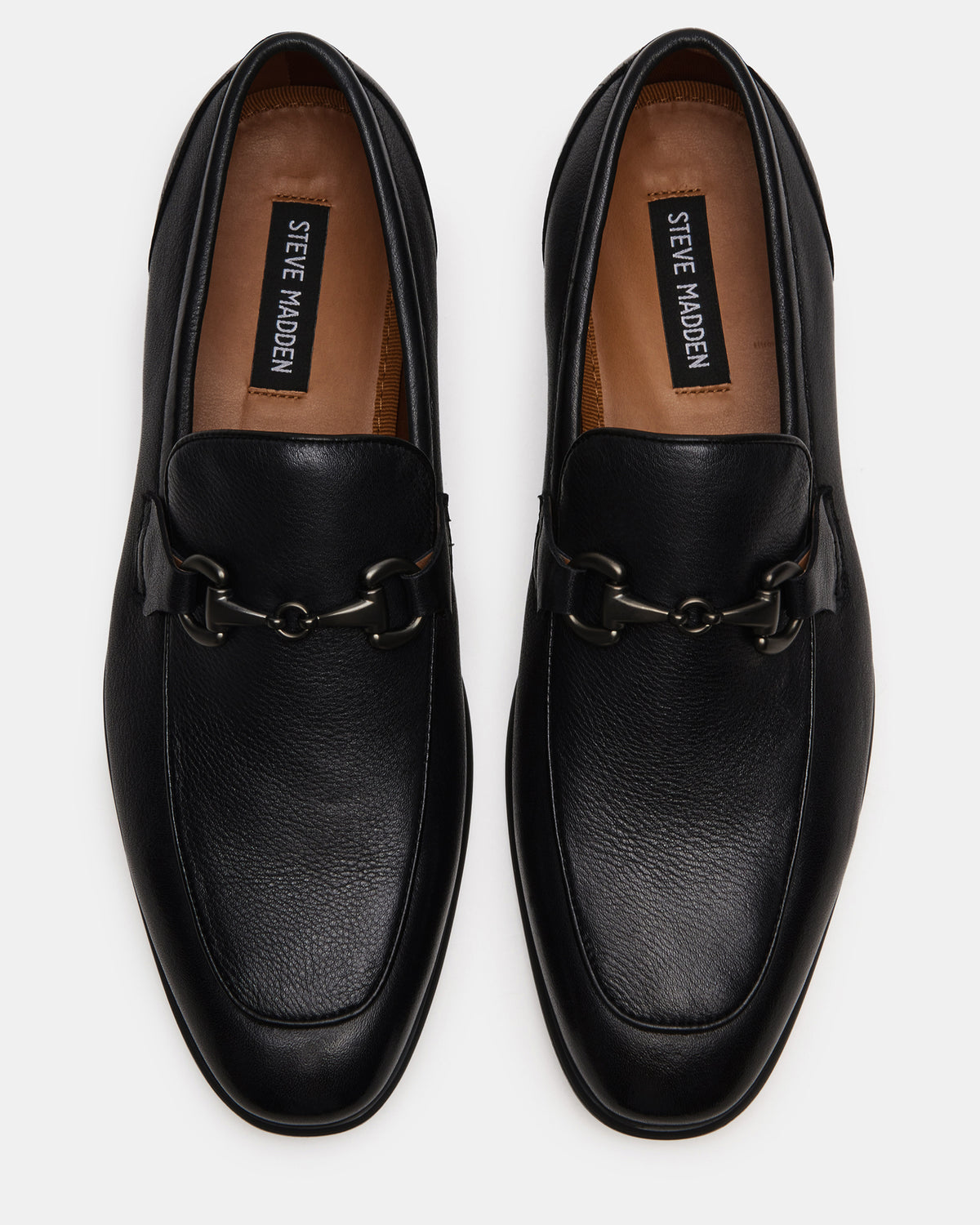 JAYSHAN Black Leather Men's Dress Loafer