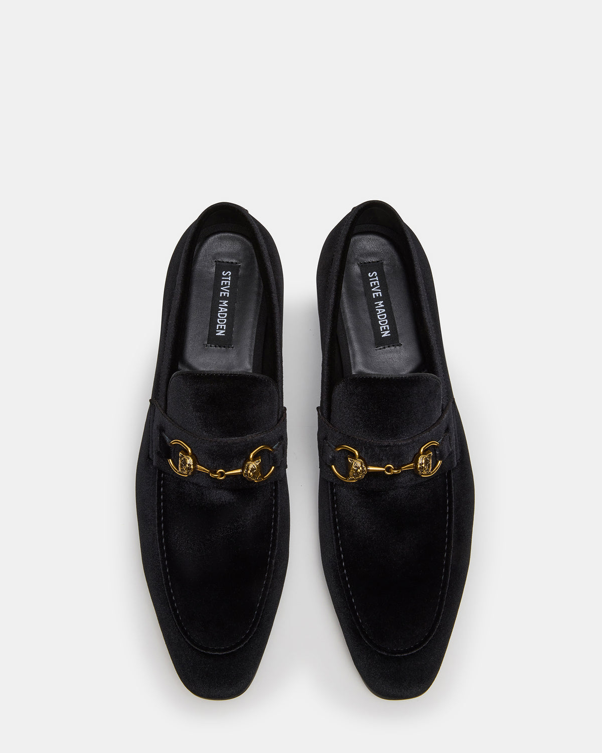 JAKIRO Black Velvet Slip-On Dress Men's Loafer
