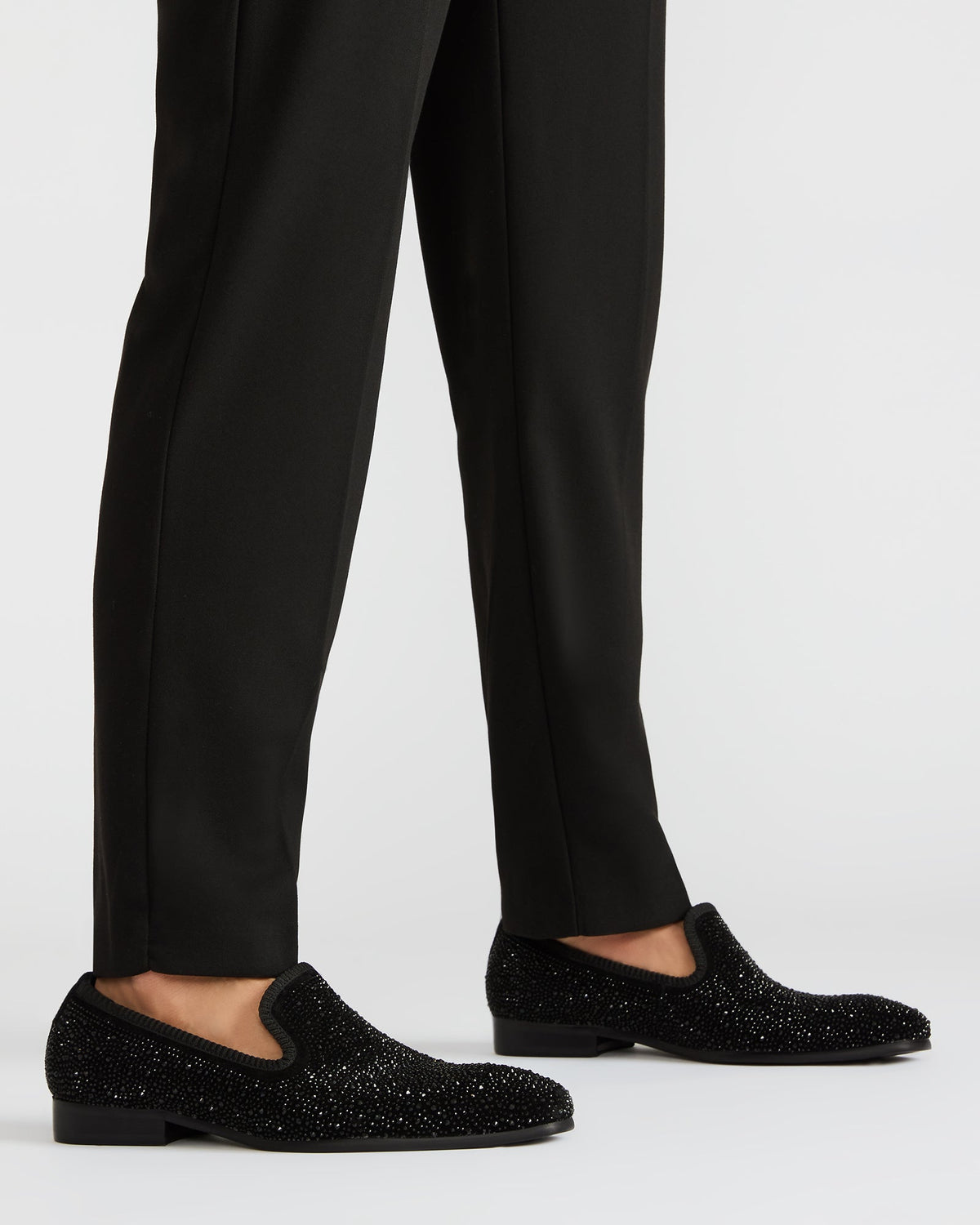 BANNOCH Rhinestone Men's Slip-On Loafer
