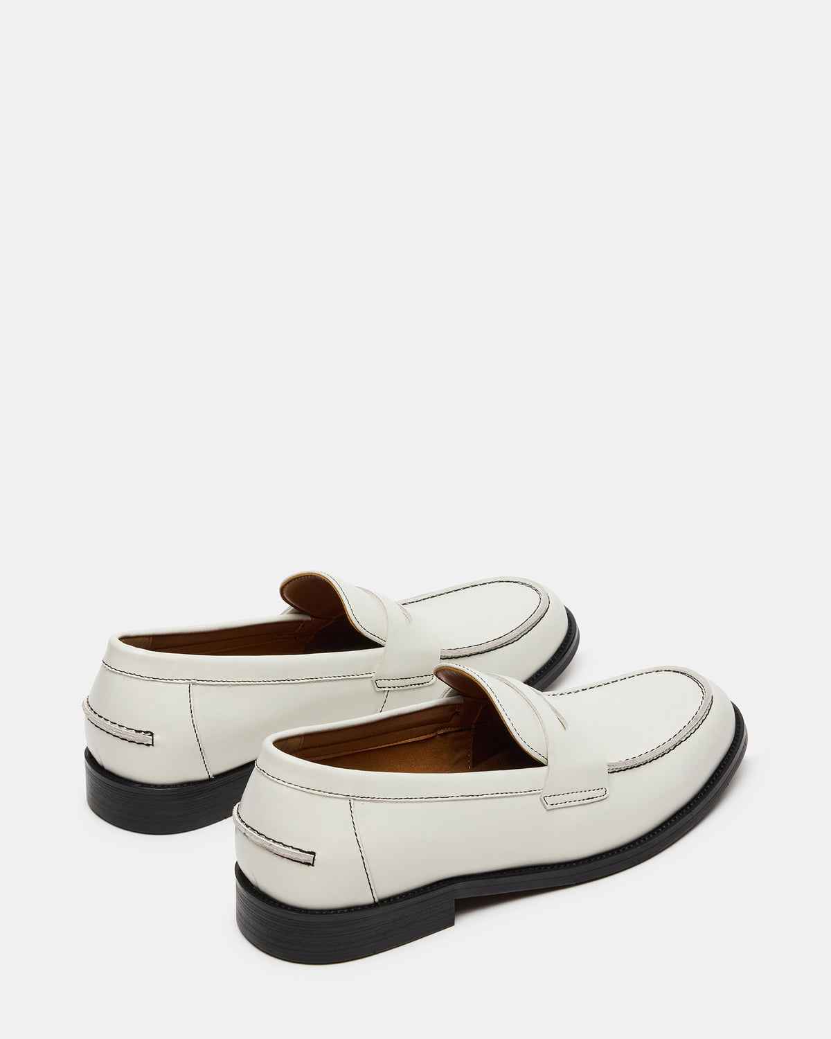 NATAN White Leather Slip-On Dress Men's Loafer