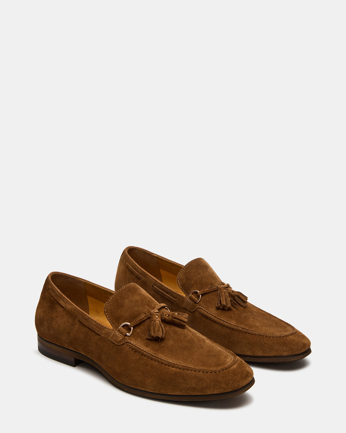 LOGAN Cognac Suede Tassel Slip-On Men's Loafer