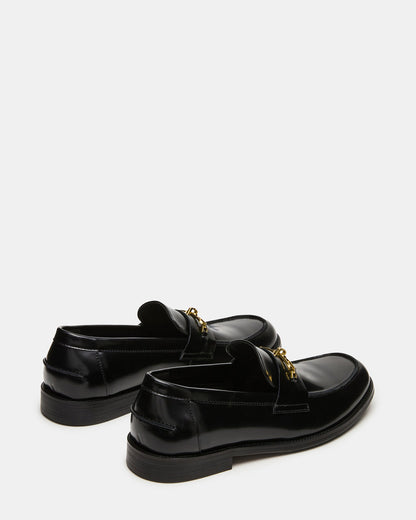 NEVINN Black Slip-On Dress Men's Loafer