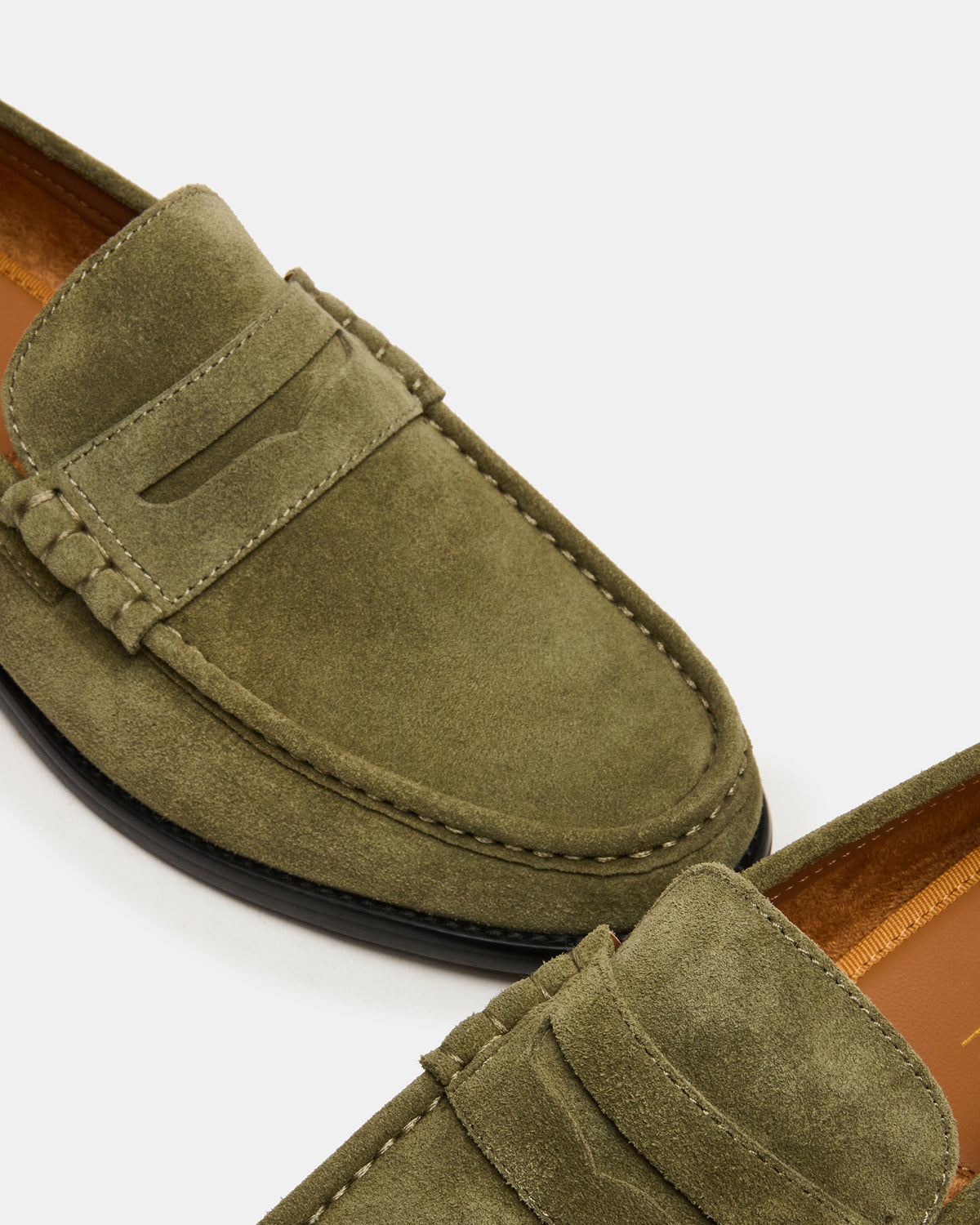 HUCKLE Green Suede Slip-On Men's Loafer