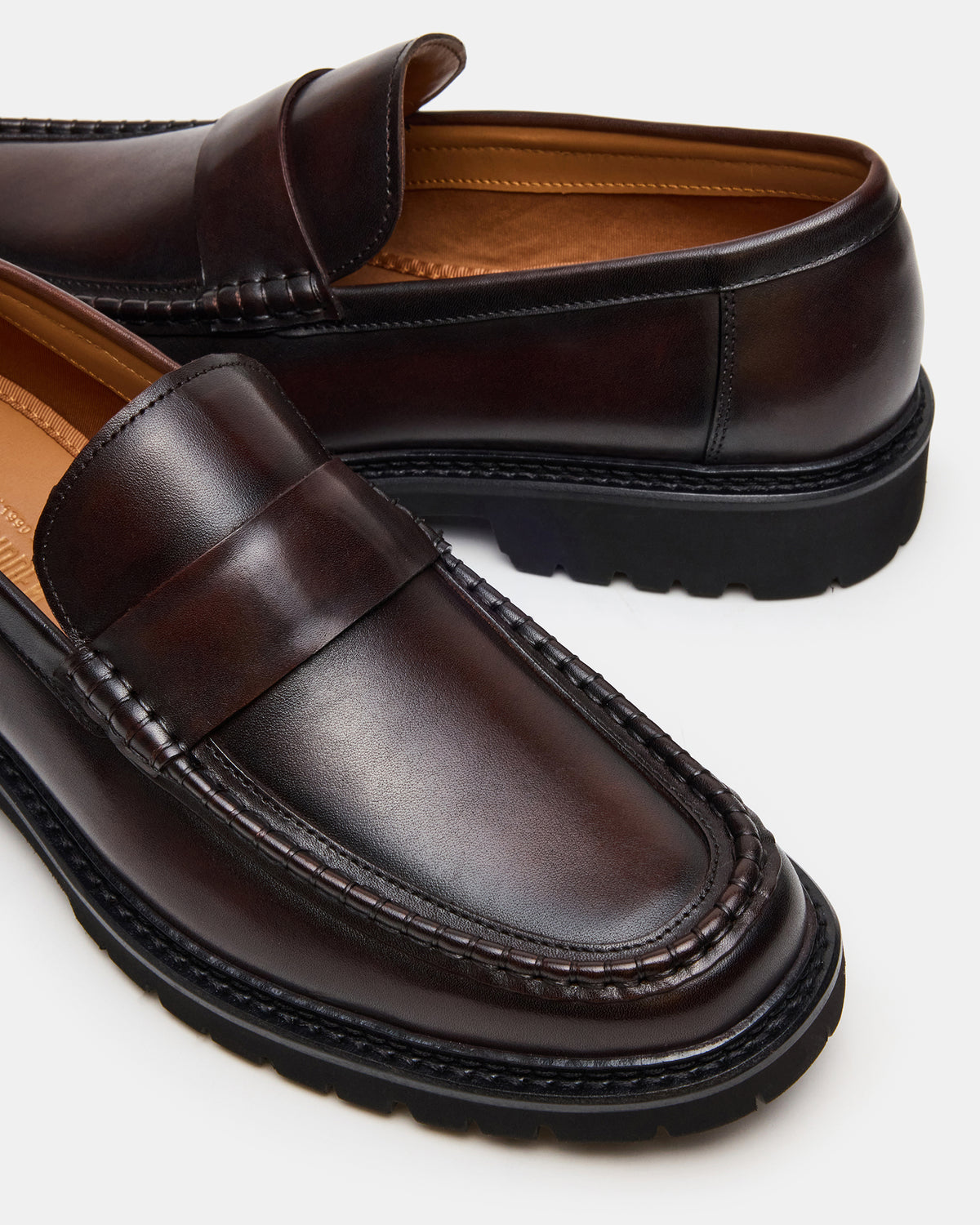 BRODIE Brown Slip-On Lug Men's Loafer