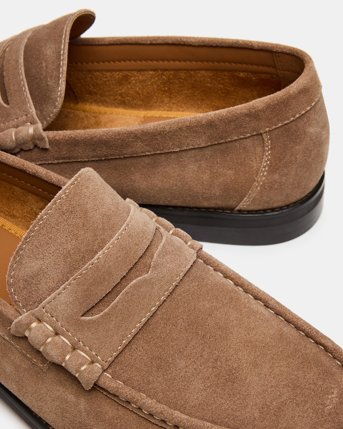 HUCKLE Taupe Suede Slip-On Men's Loafer