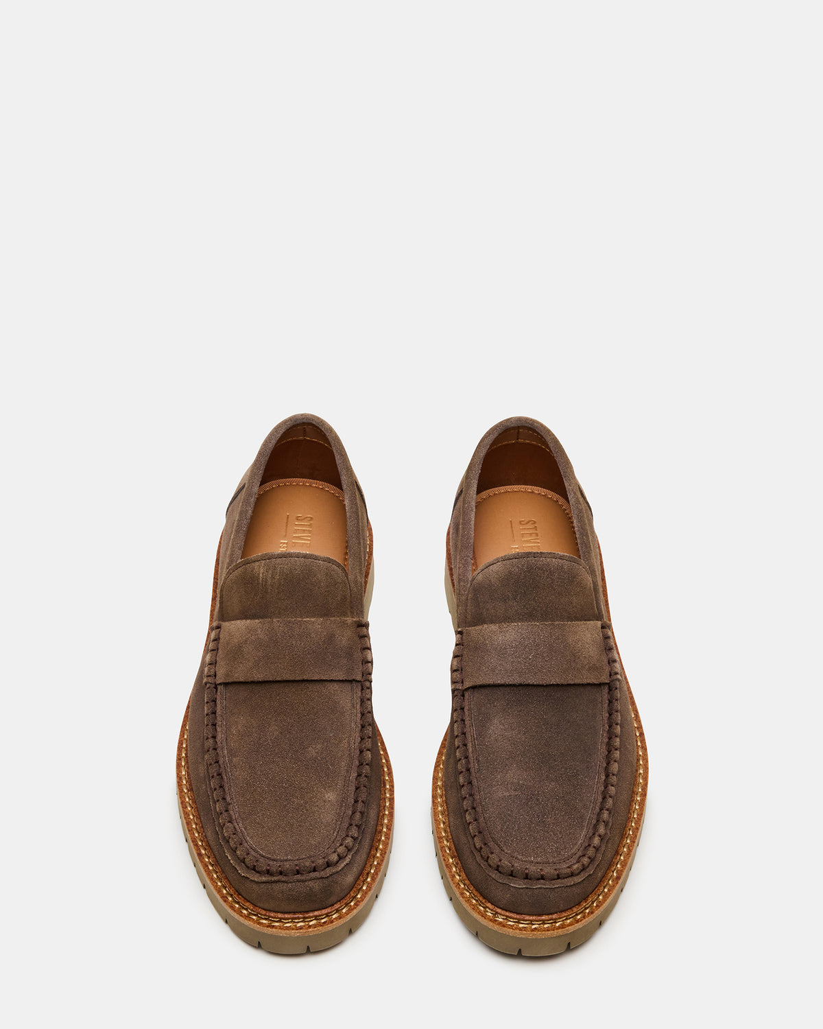BRODIE Taupe Slip-On Lug Men's Loafer