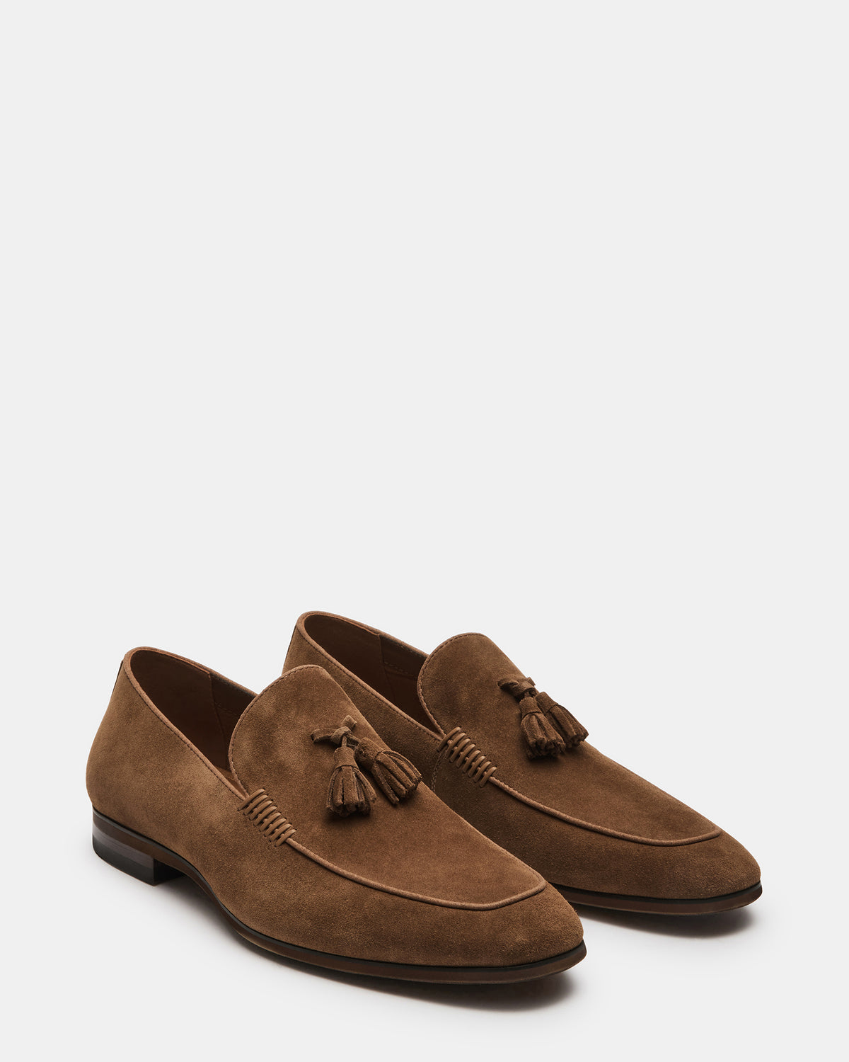 ONDRE Tan Suede Tassel Slip-On Men's Loafer