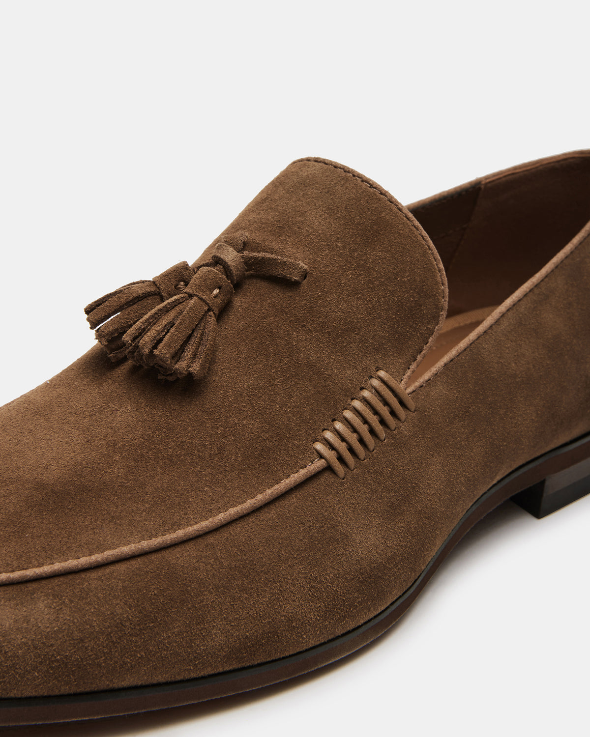 ONDRE Tan Suede Tassel Slip-On Men's Loafer