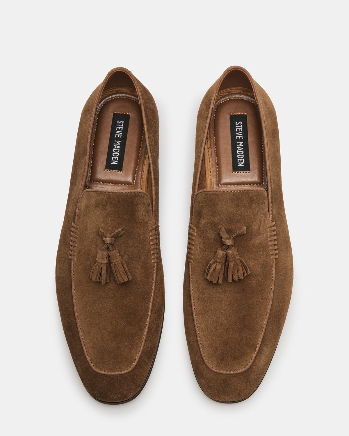 ONDRE Tan Suede Tassel Slip-On Men's Loafer