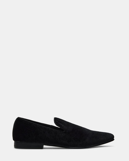 LAIGHT Black Velvet Men's Dress Shoes