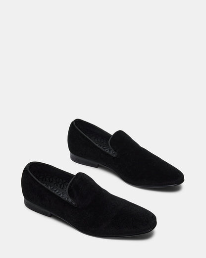 LAIGHT Black Velvet Men's Dress Shoes