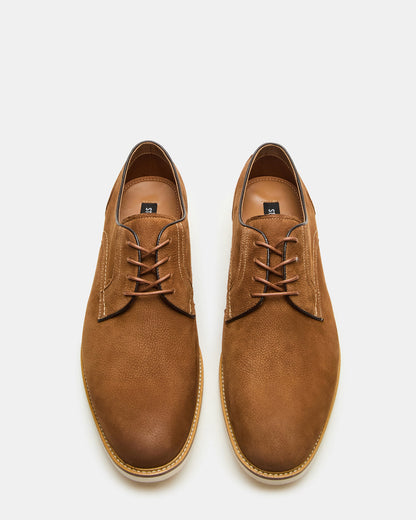 ALVAREZ Tan Nubuck Lace-Up Men's Dress Shoe