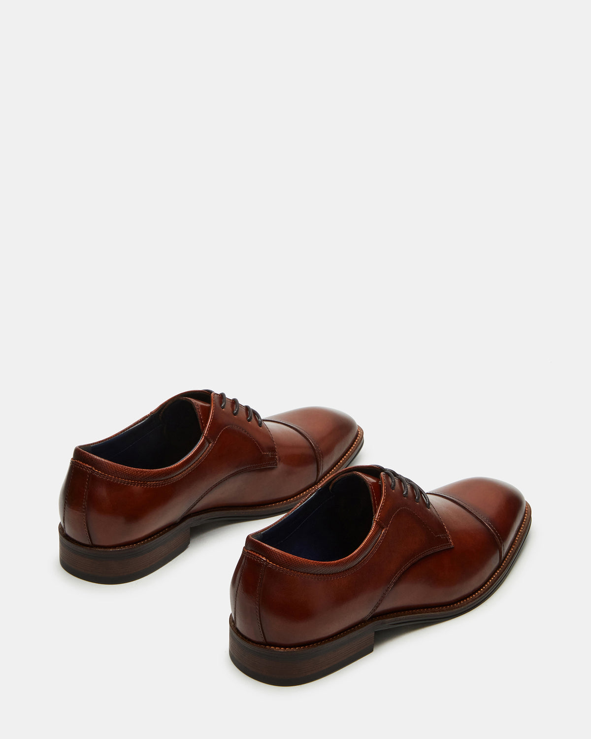 HASEN Tan Leather Men's Lace-Up Dress Shoe