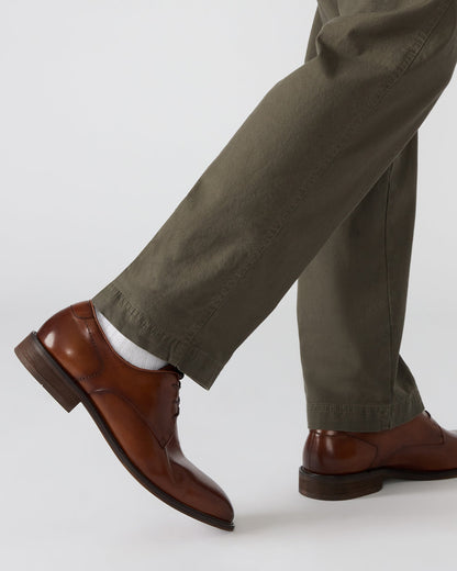 LELAND Tan Leather Lace-Up Men's Dress Shoe