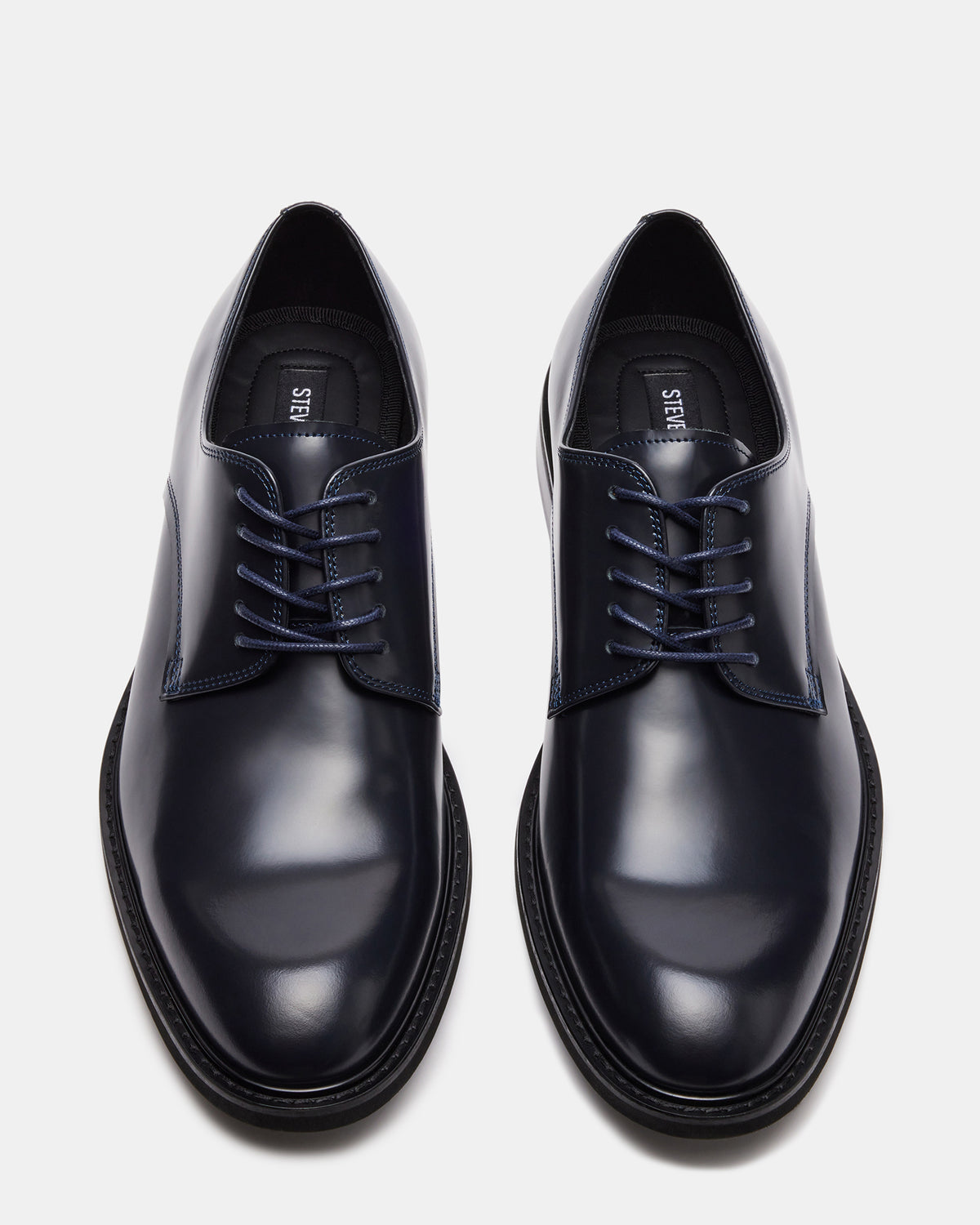 HADAR Navy Box Leather Lace-Up Oxford Dress Shoe | Men's Dress Shoes