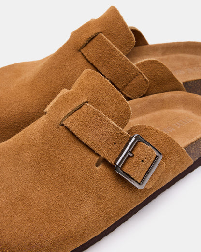 WILDERR Chestnut Suede Slip-On Men's Casual Clog