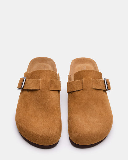 WILDERR Chestnut Suede Slip-On Men's Casual Clog