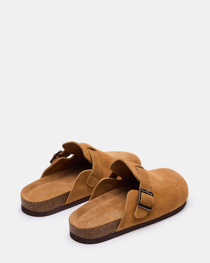 WILDERR Chestnut Suede Slip-On Men's Casual Clog