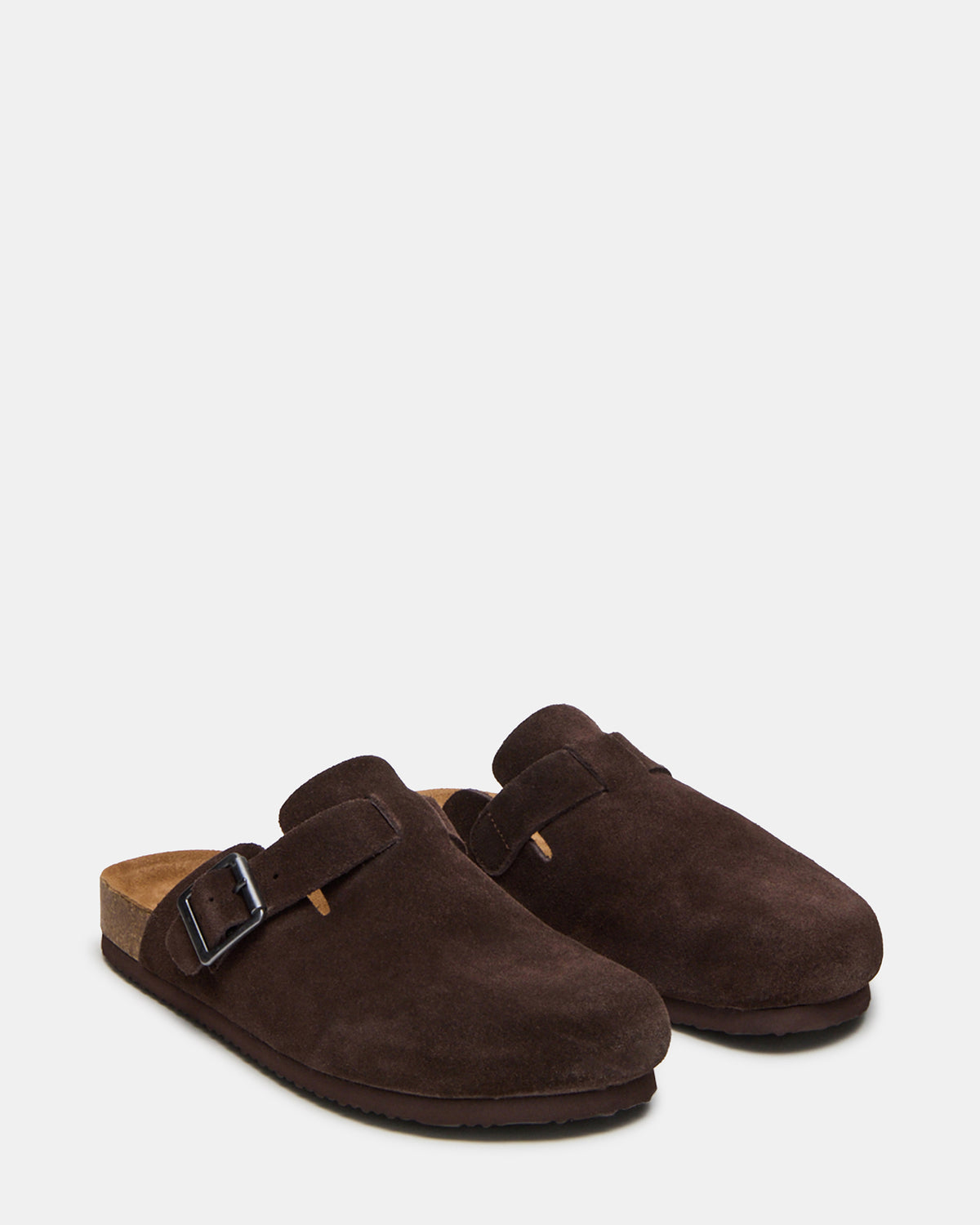 WILDERR Chocolate Brown Suede Slip-On Men's Casual Clog