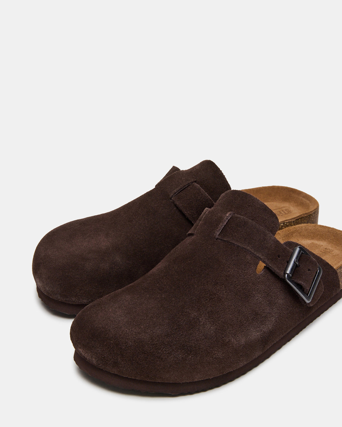WILDERR Chocolate Brown Suede Slip-On Men's Casual Clog