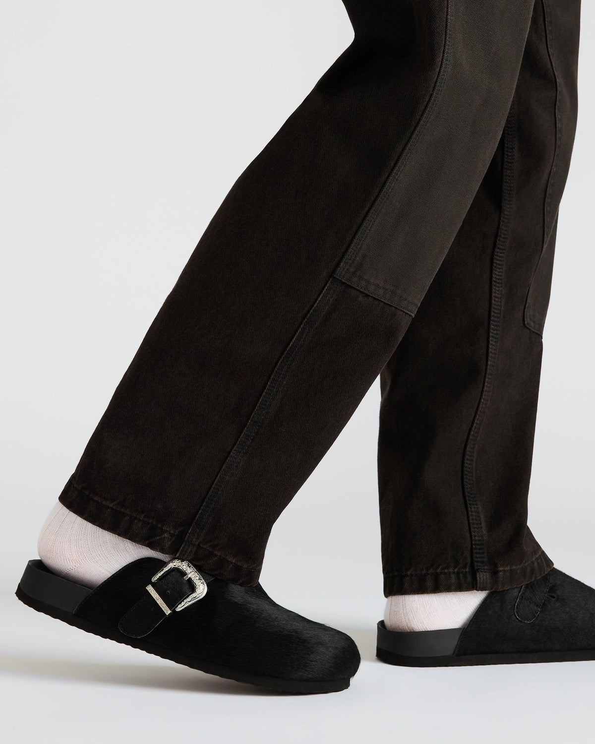 WOOLY Black Slip-On Men's Casual Clog