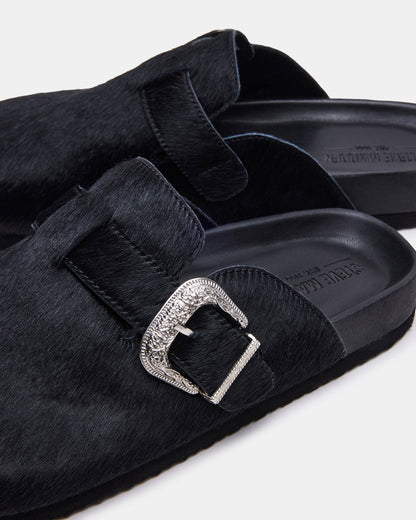 WOOLY Black Slip-On Men's Casual Clog
