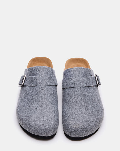 WILDERR Grey Flannel Slip-On Men's Casual Clog
