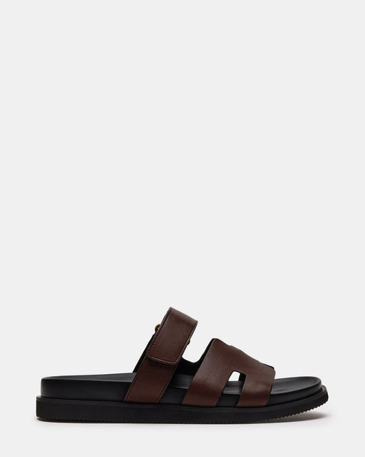 MAIVEN Brown Leather Men's Fisherman Sandal