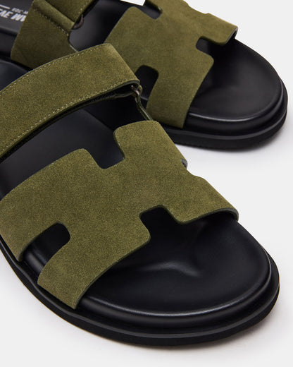 MAIVEN Green Suede Fisherman Men's Sandal
